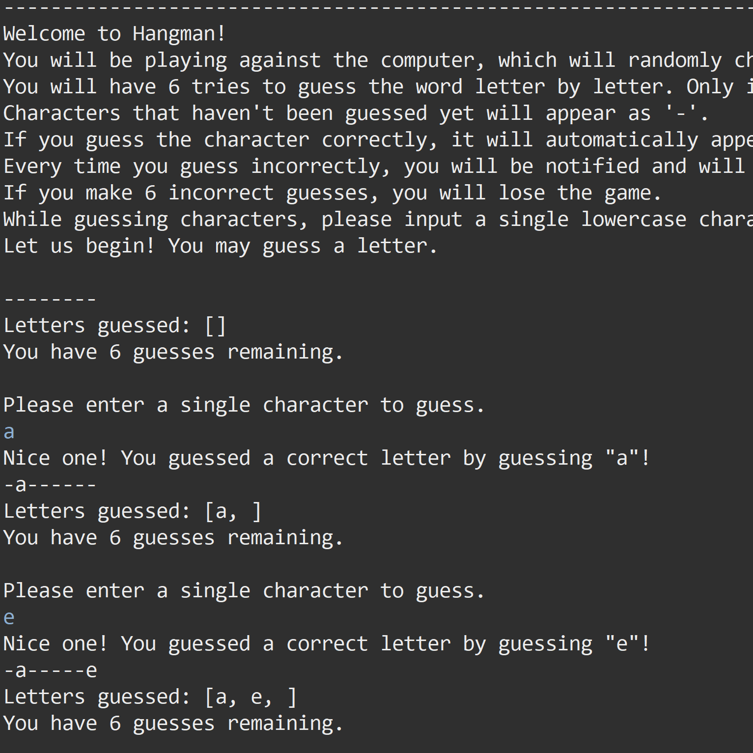 Java Hangman Game - Engineering Project