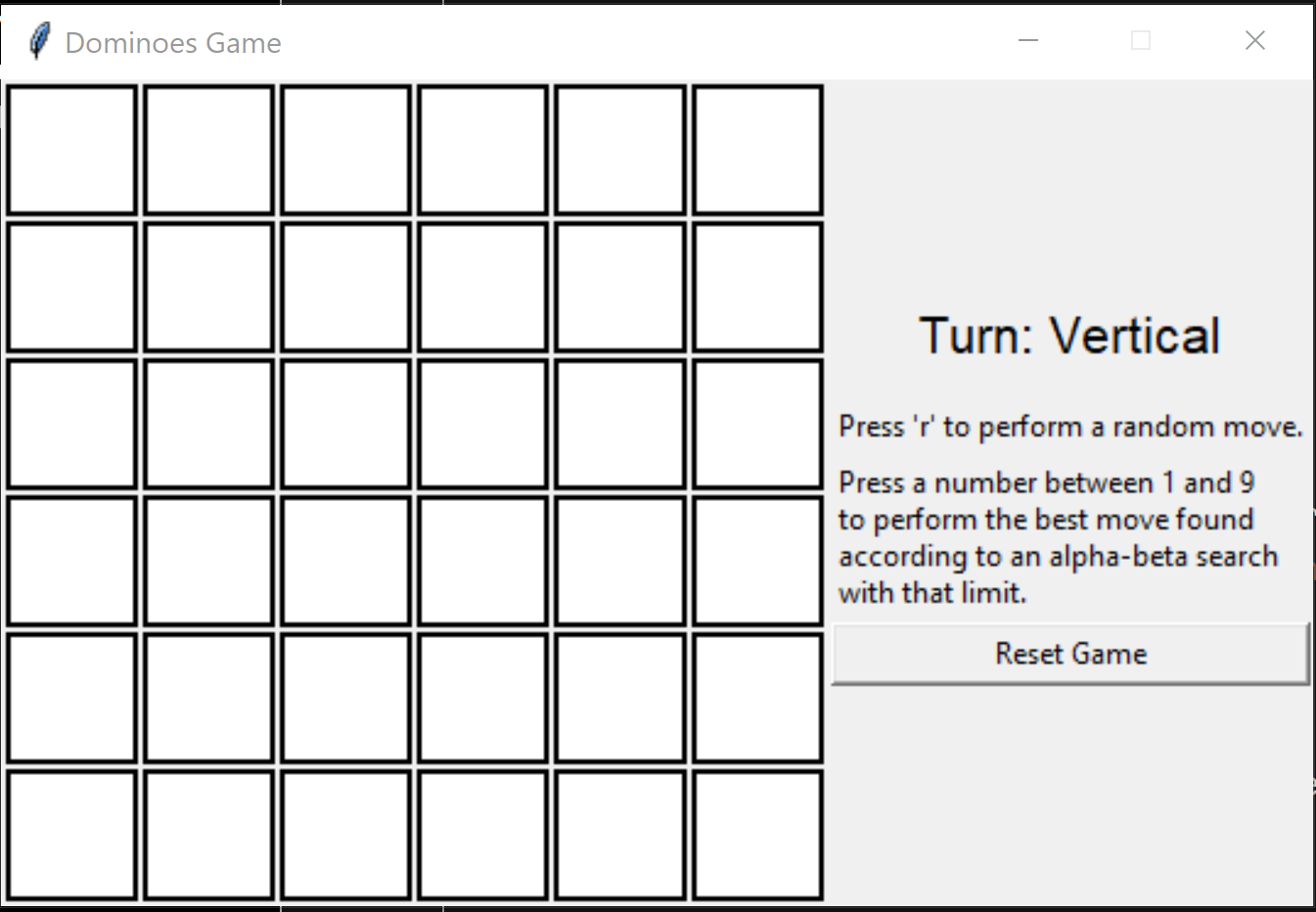 Domino Game AI - Minimax With Alpha-Beta Pruning