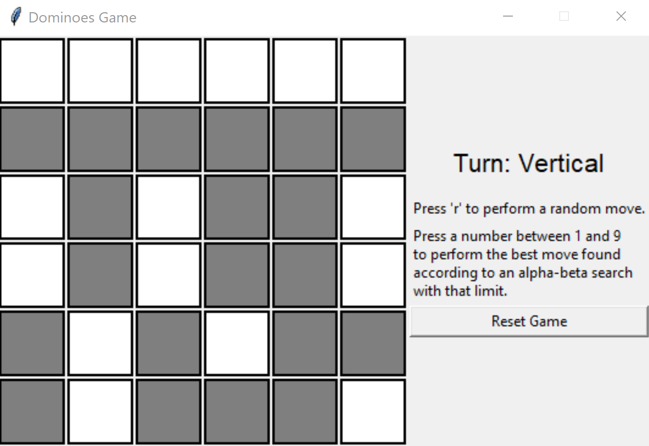 Domino Game AI - Minimax With Alpha-Beta Pruning