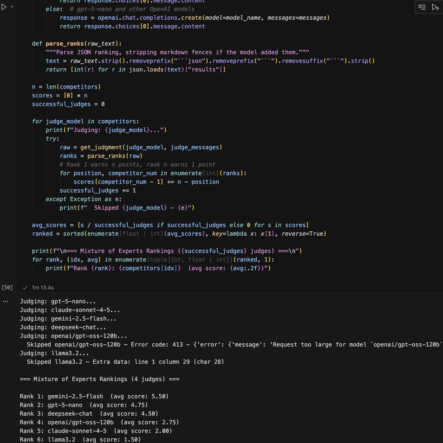 Mixture of Experts: LLM-as-Judge - AI/ML Project