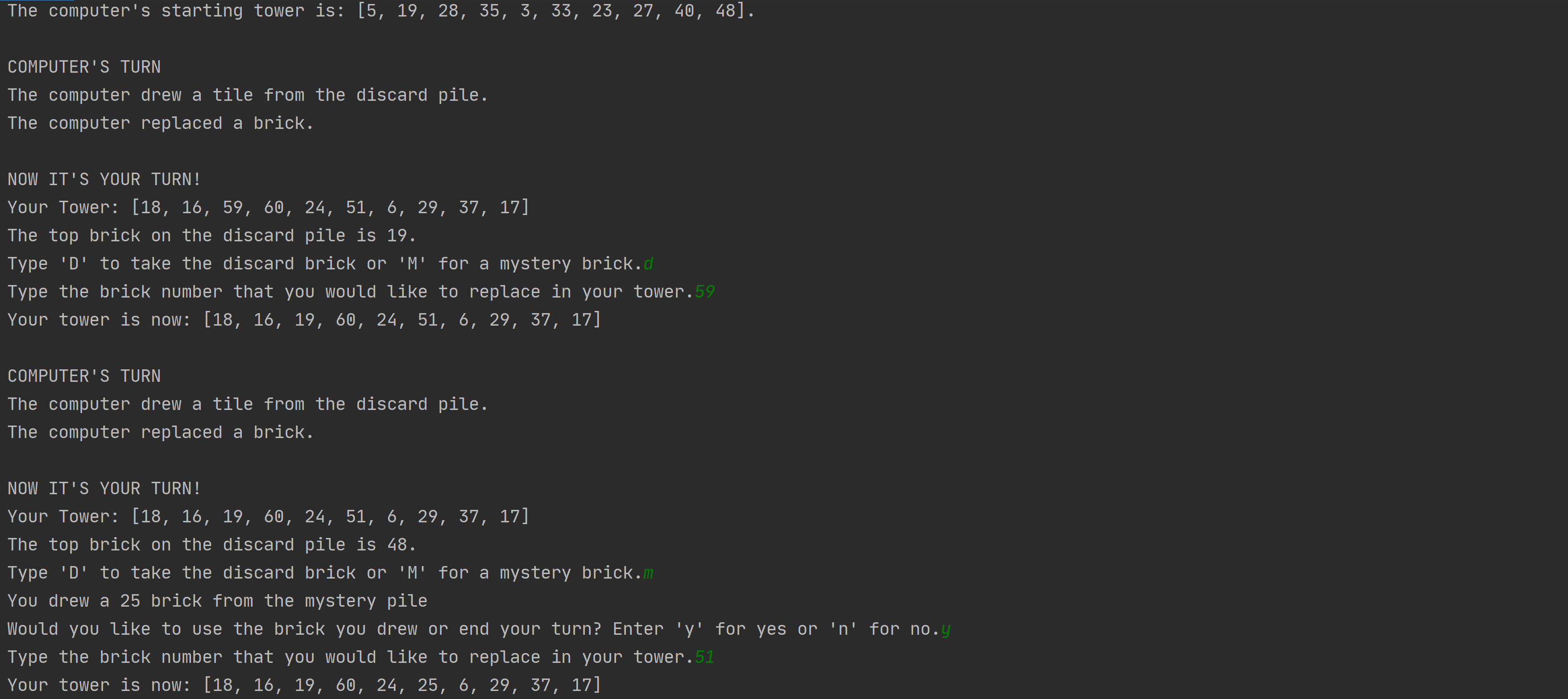 Python Tower Blaster